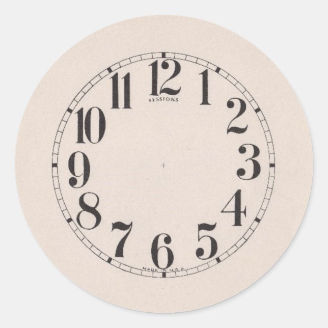 STICKER ROND HORLOGE (Devant)