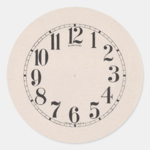 STICKER ROND HORLOGE