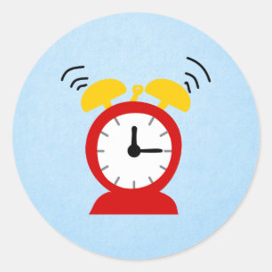 Sticker Rond Horloge d'alarme