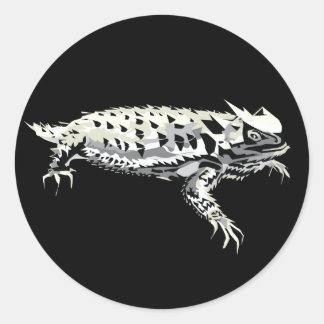 Sticker Rond Horny Toad
