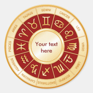 Sticker Rond Horoscope Mandala