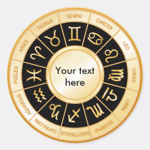 Sticker Rond Horoscope Mandala