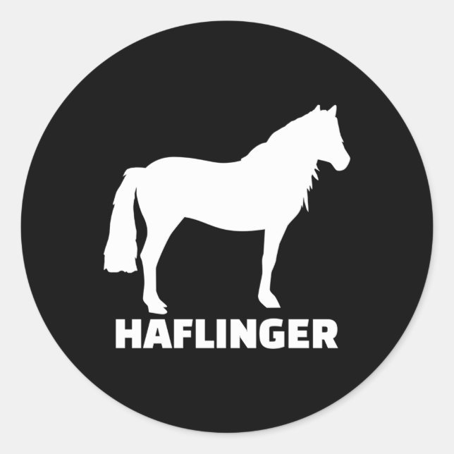 Sticker Rond Horse d'Haflinger (Devant)