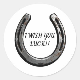 Sticker Rond Horseshowe avec un peu de rouille