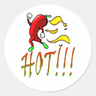 Sticker Rond hot.pepper