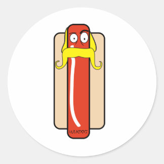 Sticker Rond Hotdog Hulk Hogan