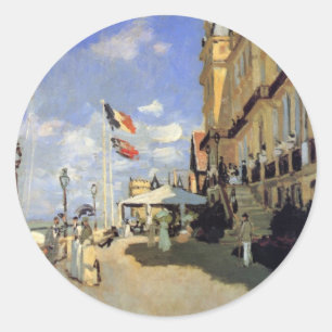 Sticker Rond Hôtel des Roches Noires, Trouville par Claude Mone