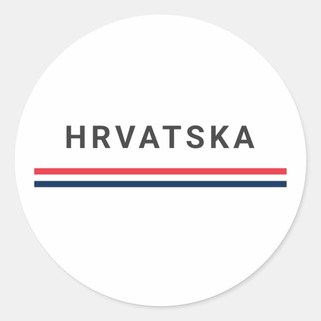 Sticker Rond Hrvatska Lines (Devant)