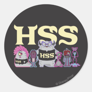 Sticker Rond HSS - Étudiants effrayants