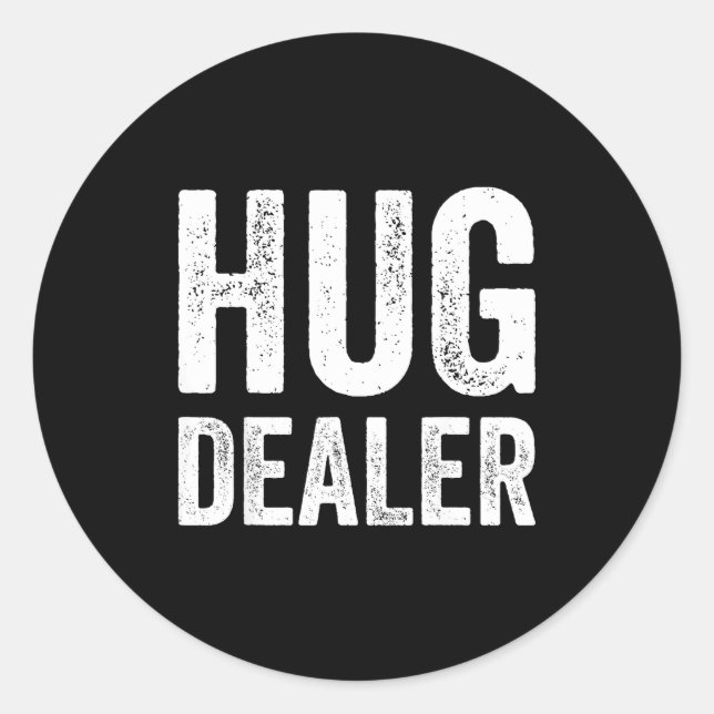 Sticker Rond Hug Er Muscle Tank Fitness Gym Lifting Workout  (Devant)