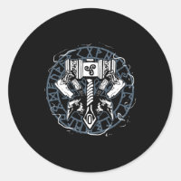 Huginn Celtique Et Muninn Raven Viking