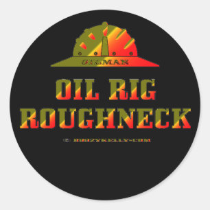Sticker Rond Huile Roghneck, Huile Field Sticker, Casquette dur