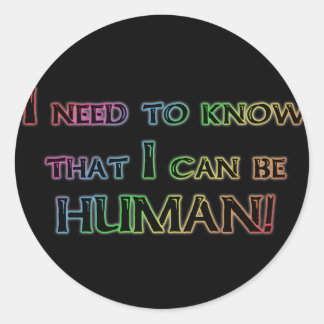 Sticker Rond humain