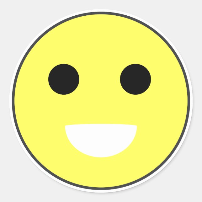 Sticker Rond Humeur face normale (Devant)