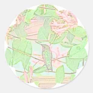 Sticker Rond Humming on Honey