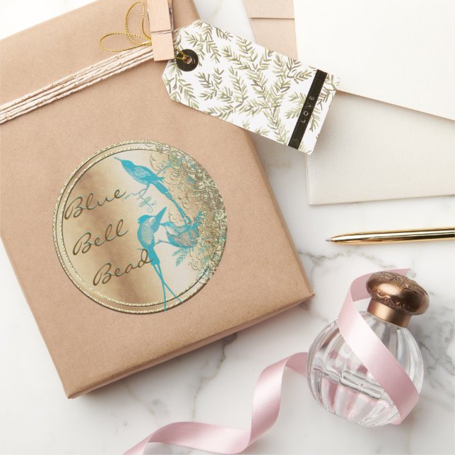 Sticker Rond Hummingbird Swirl (Cadeaux)