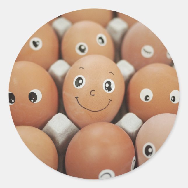 Sticker Rond Humour de cuisine amusant (Devant)