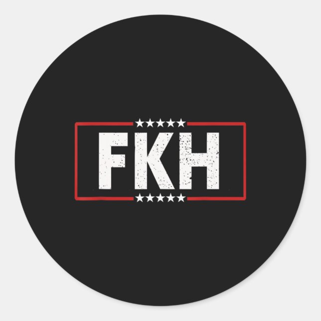 Sticker Rond Humour Politique De La Réputation Conservatrice Ka (Devant)