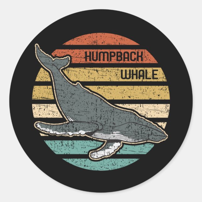 Sticker Rond Humpback (Devant)