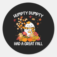 Humpty Funny Dumpty A Eu Une Grande Chute Heureuse