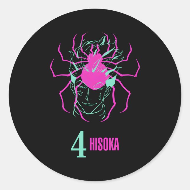 Sticker Rond Hunter X Hunter Phantom Troupe 4 Hisoka (Devant)