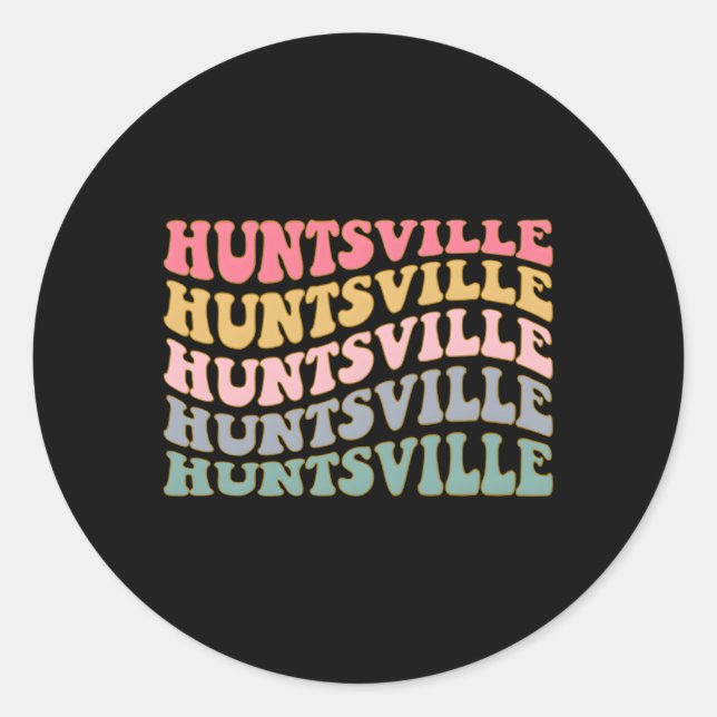 Sticker Rond Huntsville Al Huntsville Alabama Bachelorette (Devant)