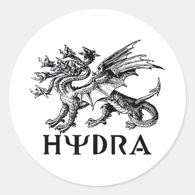 Sticker Rond Hydra (Devant)