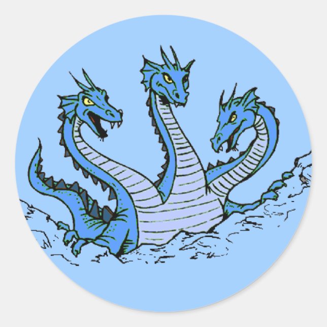 Sticker Rond Hydra Dragon (Devant)