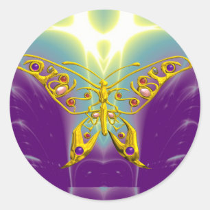 STICKER ROND HYPER BUTTERFLY
