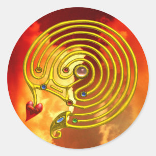 STICKER ROND HYPER LABYRINTH