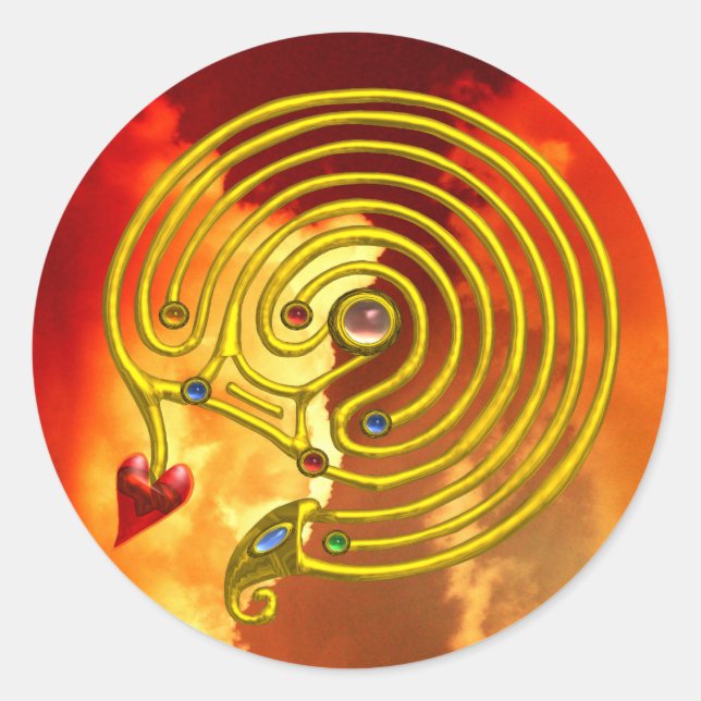 STICKER ROND HYPER LABYRINTH (Devant)