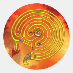 STICKER ROND HYPER LABYRINTH