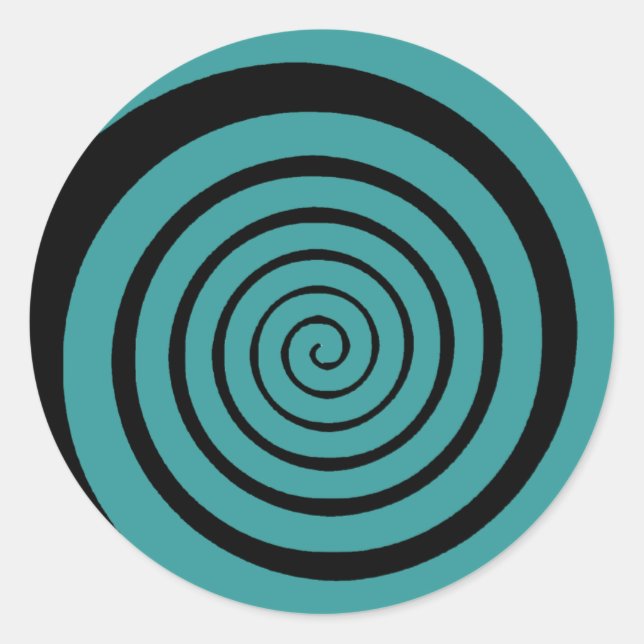 Sticker Rond hypnotic spiral (Devant)