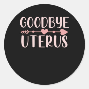 Sticker Rond Hystérectomie Chirurgie Support Uterus Suppressio