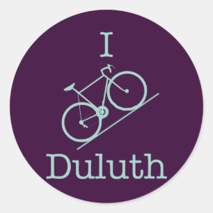 Sticker Rond I Bike Duluth
