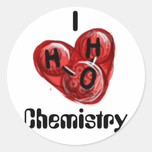 Sticker Rond I chimie de H2O
