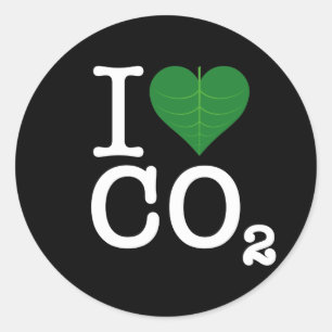 Sticker Rond I CO2 de coeur