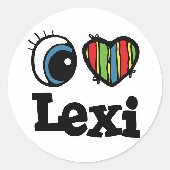 Sticker Rond I Coeur (Amour) Lexi (Devant)