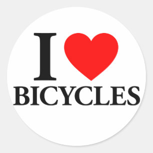 Sticker Rond I Coeur Bicyclettes