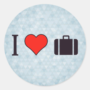 Sticker Rond I déplacement de coeur
