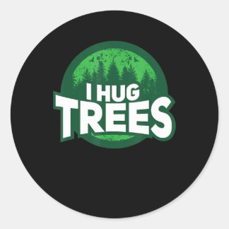 Sticker Rond i étreindre arbres hugger nature botanique