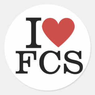 Sticker Rond I ❤️ FCS Family and Consumer Sciences