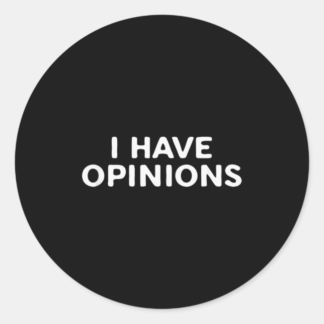 Sticker Rond I Have Onions Bold Funny Statement Design  (Devant)