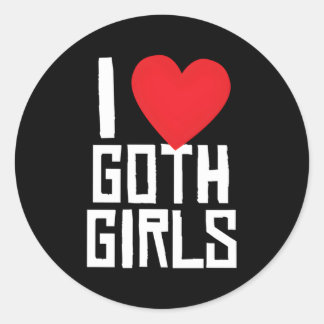 Sticker Rond I He Loth Goth Emo Gothic