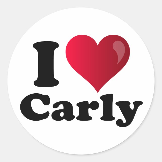 Sticker Rond I Heart Carly Fiorina (Devant)