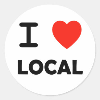 Sticker Rond I Heart local