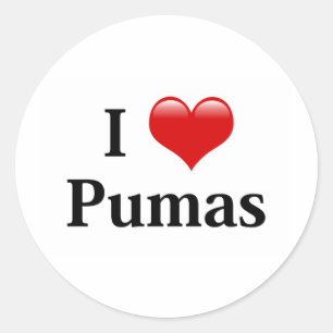 Sticker Rond I Heart Pumas