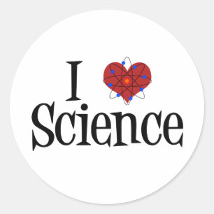 Sticker Rond I Heart Science