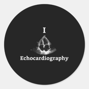 Sticker Rond I L'Echocolardiographie Echocardiographie Tech