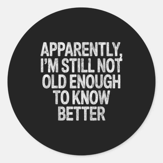 Sticker Rond I Like My Husband A Little Bit Younger Saying Sarc (Devant)